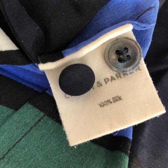 Chinti & Parker Circus Dress Silk Long Sleeve Midi Abstract Print Multicolor 4 - Picture 11 of 12